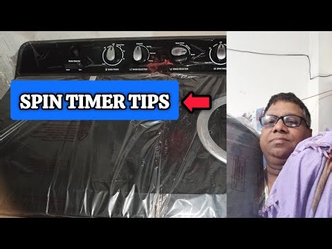 Washing Machine Useful Tips | Spin Timer Se Kapde Jaldi Kaise Sukhaye
