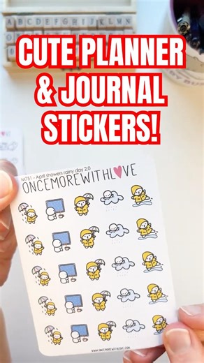 Journal & Planner Sticker Haul from Once More With Love #journal #junkjournal #planner #stickers