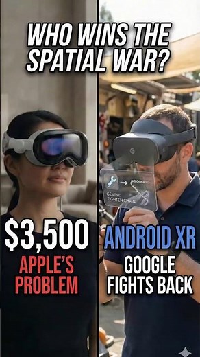 Android XR vs Apple Vision Pro – Google, Samsung & Gemini AI Enter the XR, VR, AR War