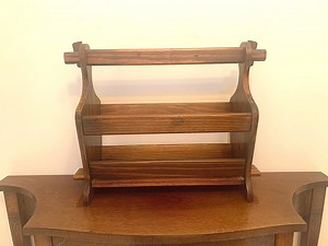 Vintage Wooden Magazine Rack - Mid Century Rustic Record Holder - Etsy Canada