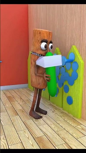 Tung Tung Sahur Tani and Nick funny moments 😲#3danimation #cartoon #scary