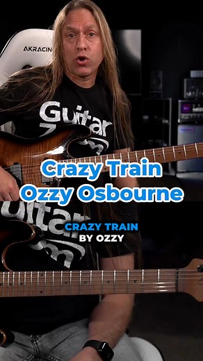 Here's a lesson to Crazy Train by Ozzy Osbourne! 🤟🎸 #guitarzoom #guitarist #guitarplayer #ozzyosbourne #crazytrain | Steve Stine Guitar