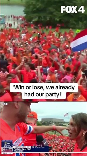 "Win or lose, we already had our party!" Dutch fans party before World Cup in Dallas
