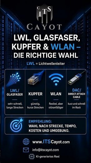 LWL, Glasfaser, Kupfer und WLAN – welche Verkabelung ist die richtige?