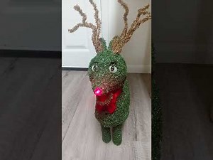 Gemmy animated Christmas Topiary Reindeer