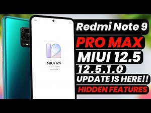 Redmi Note 9 Pro Max MIUI 12.5 Update | MIUI 12.5 Update Redmi Redmi Note 9 Pro Max | MIUI 12.5.1.0