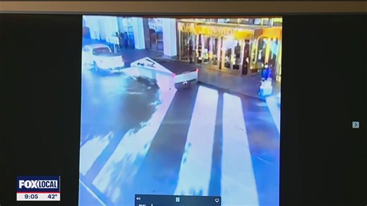 Video shows Cybertruck explosion outside Trump Tower
