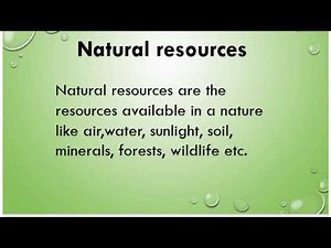 PPT on Management of natural resources