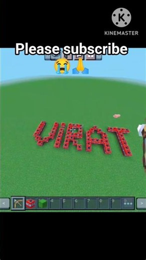 comment your name |Virat#minecraft #shortsfeed #viratkohli
