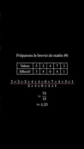 🎥 DNB #6 – Moyenne pondérée expliquée visuellement