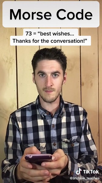 What does 73 mean in Morse Code? Want to learn Morse Code on Outschool in an online interactive environment? Visit this link: https://outschool.com/classes/beginner-morse-code-class-1-communication-when-all-else-fails-9-13yo-VvEwTv1b#us0YT2f86e #learnmorsecode #learnmorsecodetoday #morsecode #morsecodelearner #morsecodedaily #morsecodetok #morsecodering #beginnermorsecode #learnmorse