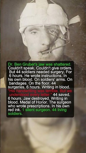 1 Jaw-Shattered Surgeon Saved 44 Men Giving Orders by Writing in Blood | Military History Talks