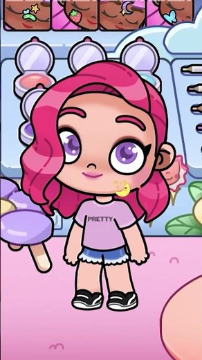 🎀✨ This is How I Create My Pink Moon Avatar in Avatar World! 💗🌙 Step-by-Step Kawaii Look