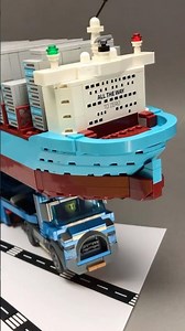 LEGO City #60408 feat. Maersk Dual-Fuel Container Vessel #40955 🌊🌊 Can TRUCK transport the ship?