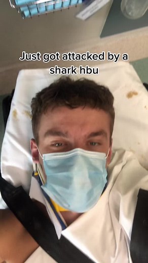 Got my thigh , cheeky Bruce #fyp #xzybcaシ #viral #sharkattack