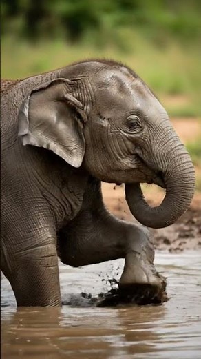 Mud bath = pure elephant happiness!