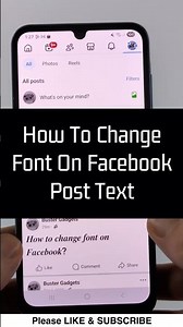 How To Change Font On Facebook Post Text - iPhone, Android, Samsung