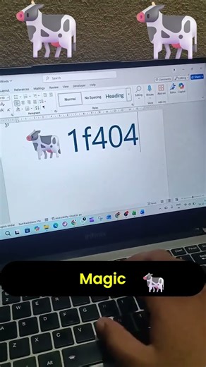 How to insert cow symbol in word tricks #computer #excelshortcuts #exceltips #Productivity #symbol