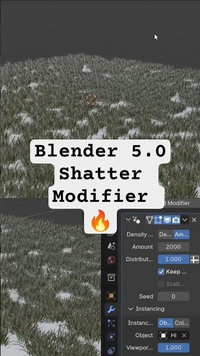 Blender 5.0: Crazy Shatter Effect in Seconds! #blender