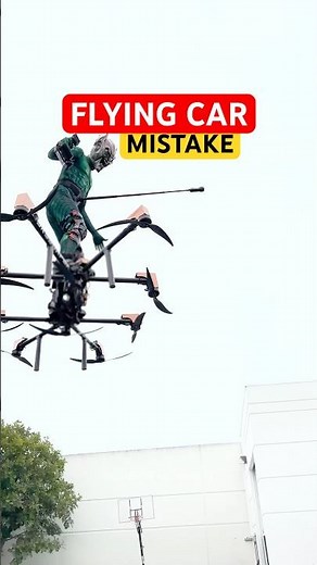My Flying Car Mistake - SkySurfer Aircraft 🚁 Flying Drone Vehicle. #shorts