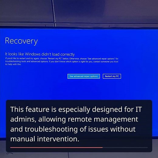 Introducing Windows 11's Quick Machine Recovery: Your New Lifeline