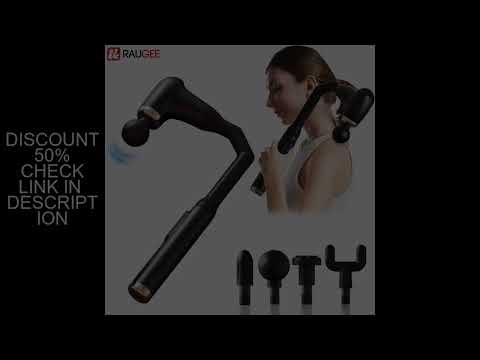 Fascia Gun Portable Massage Gun Deep Tissue With Extended Handle U-Shaped Back Massager Body Massage