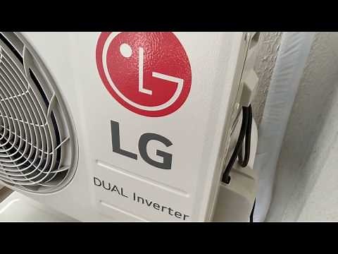 What does error code CH5 or CH53 mean on an LG inverter air conditioner?