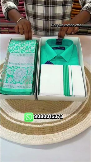 Rs.1999/- Couples Combo Offer #indianhandlooms #silksaree #purehandlooms #indianattire #indianattire