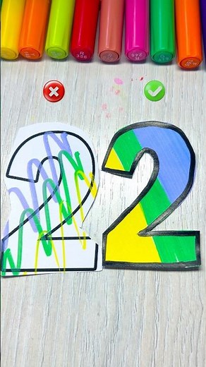 Number 2 – Messy vs Perfect Mix ❌💜🟡💚