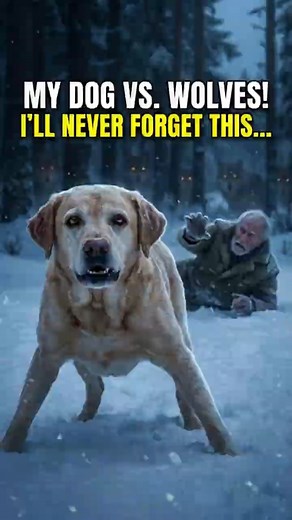 A Labrador Stood Alone Against Wolves to Save an Old Man #AnimalHero#DogSavesLife#TrueLoyalty #short