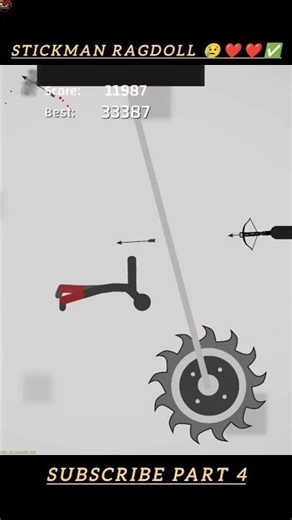 Stickman Ragdoll Simulator Part 4 | Crazy Crash Test Gameplay #shorts