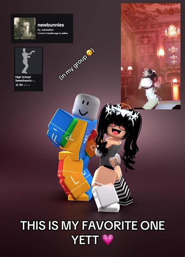 HIGH SCHOOL SWEETHEARTS EMOTE BY MELANIE MARTINEZ IN ROBLOX YESS 💗💗 #roblox #viral #dance #melaniemartinez #ugcemote
