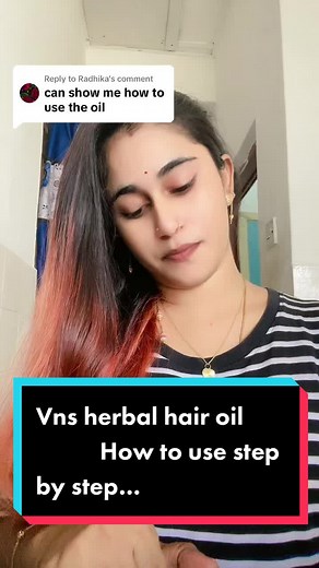 Replying to @Radhika 1week 2to3 days #vnsherbalhairoil #howtouse #bestoilforhairgrowth