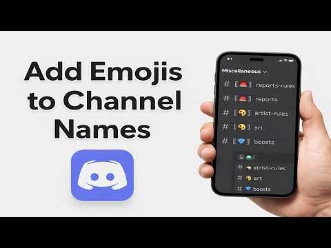 How To Add Emojis And Symbols To Discord Channel Names (2026)
