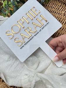 XL Personalised Handheld Mirror, MUA Gift, Bridal Makeup, Makeup Logo, Business Logo, Salon Decor, Makeup Artist Gift, PMU, - Etsy