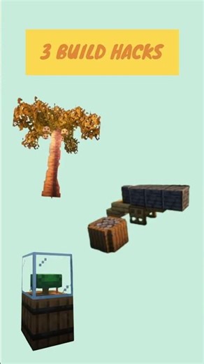 3 Minecraft Build Hacks for your World!🌍#shorts #minecraft #minecraftbeauty #minecraftbuilding