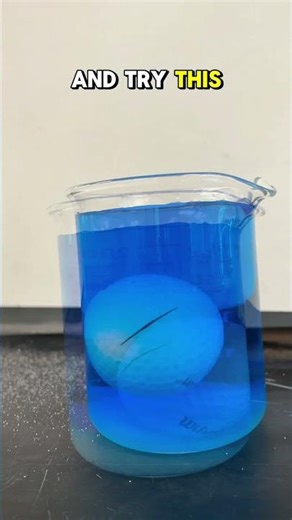 Make a Golf Ball Magically Float #chemistry #shorts