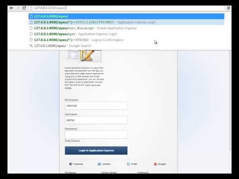 Oracle APEX 4.2.4 Tutorial (01 of 22) - Getting started with Oracle XE and APEX