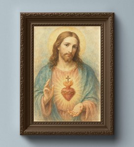 Sacred Heart of Jesus - Catholic Wall Art Printable (digital Download) - Etsy