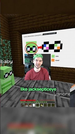 Jacksepticeye, the ally, supports Pipibaby ✊ (minecraft)