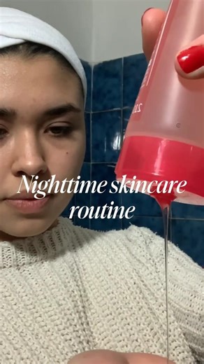Nighttime skincare routine for acne-prone skin | tretinoin + moisturizer