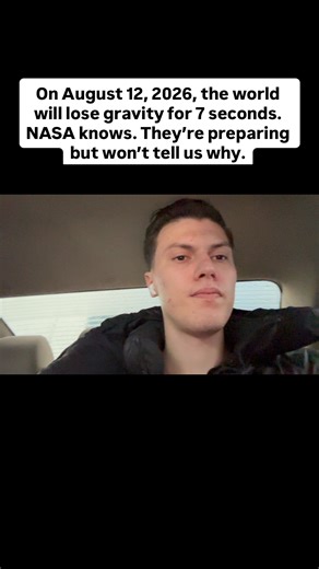 Danya on Instagram: "On August 12, 2026, the world will lose gravity for 7 seconds. NASA knows. They’re preparing but won’t tell us why. In November 2024, a secret NASA document titled “Project Anchor” leaked online. The project’s budget is $89 billion, and its goal is to survive a 7-second gravitational anomaly expected on August 12, 2026, at 14:33 UTC. Key facts: • Duration: 7.3 seconds. • Expected casualties: 40-60 million. What will happen: 1-2 seconds: Everything not secured will rise (peop
