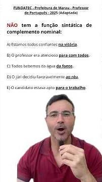 Nominal complement vs. adnominal adjunct #Portuguese #ENEM #PortugueseTips #PortugueseForExams