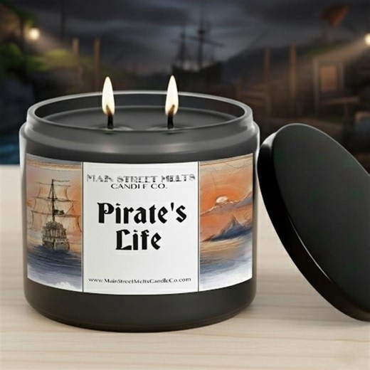 Pirates Life | Disney Inspired Scented Soy Candle - Pirate Water Attraction Fragrance - Etsy