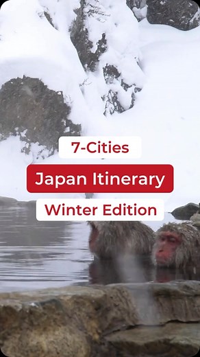 Japan Travel & Life Guide 🇯🇵 on Instagram: "❄️ The Ultimate 7-Cities Japan Winter Itinerary! 📣 📣 📣 If you want all the information about winter in Japan, just COMMENT “winter” @flipjapanguide and we will send it straight into your inbox. Winter in Japan is a magical wonderland filled with snow-covered temples, cosy onsens, and mouthwatering comfort food. Here’s how to spend 7 incredible days exploring! 1️⃣ City 1: Tokyo 🏙️✨ Visit Sensoji Temple in Asakusa, stroll through Ueno Park, and div