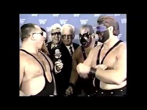 Demolition (Randy Colley as Smash) W/ Johnny V & The Hart Foundation Promo (WWF Superstars 2/7/87)