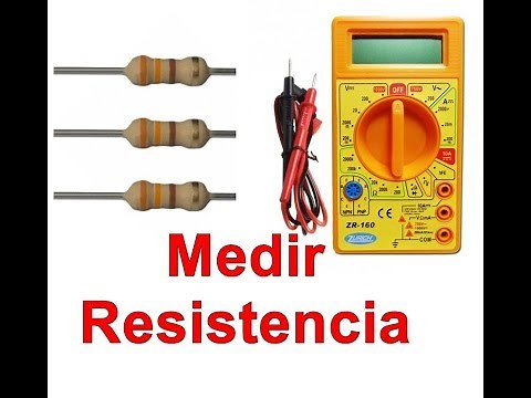 How to measure resistance in a digital multimeter (electronics course)