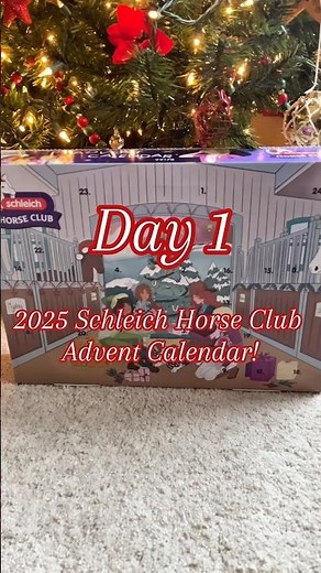 Day 1 of opening the 2025 #schleichhorseclub Advent Calendar! 🫶🏻✨🎄