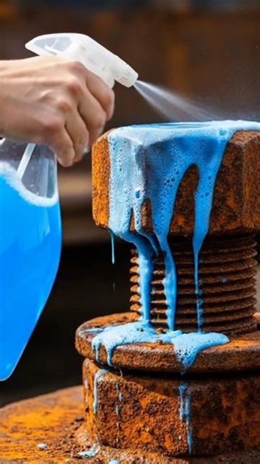 Extreme Rust Wiped Off Old Ship Bolt, With One Spray! 😱