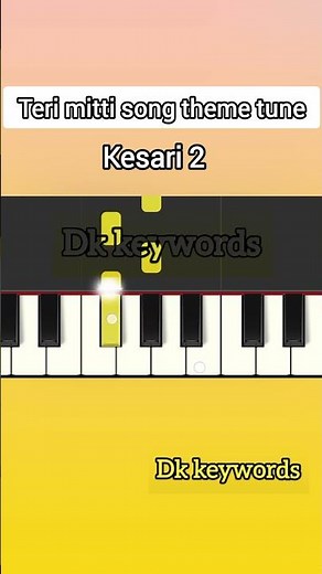 teri mitti song starting tune on piano | shorts |
